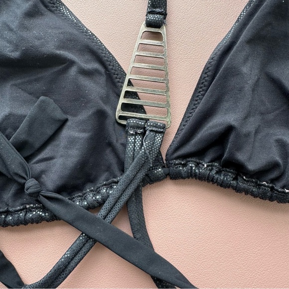 Swimwear two-piece black size M TOUCHE BALNEAIRE  VGUC - Picture 9 of 11